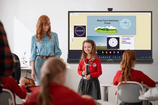 Classroom interactive panel installed in a NZ school