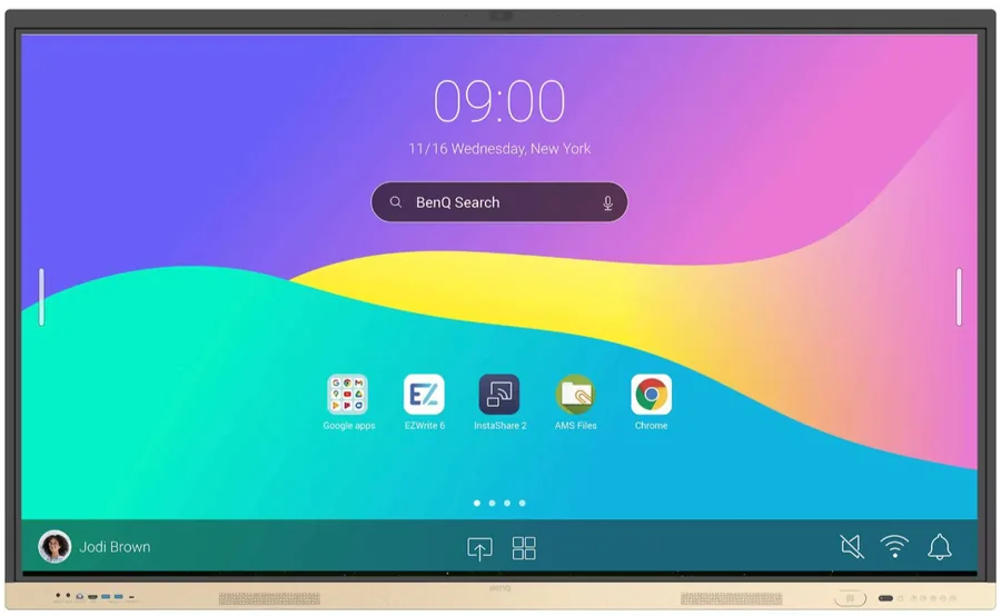 BenQ Board Essential FV interactive display with front-facing camera for NZ schools